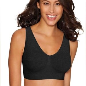 HanesBralette Comfort Flex Fit Women's Wireless Bra Seamless Wide Strap